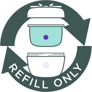 Water cream refill only badge