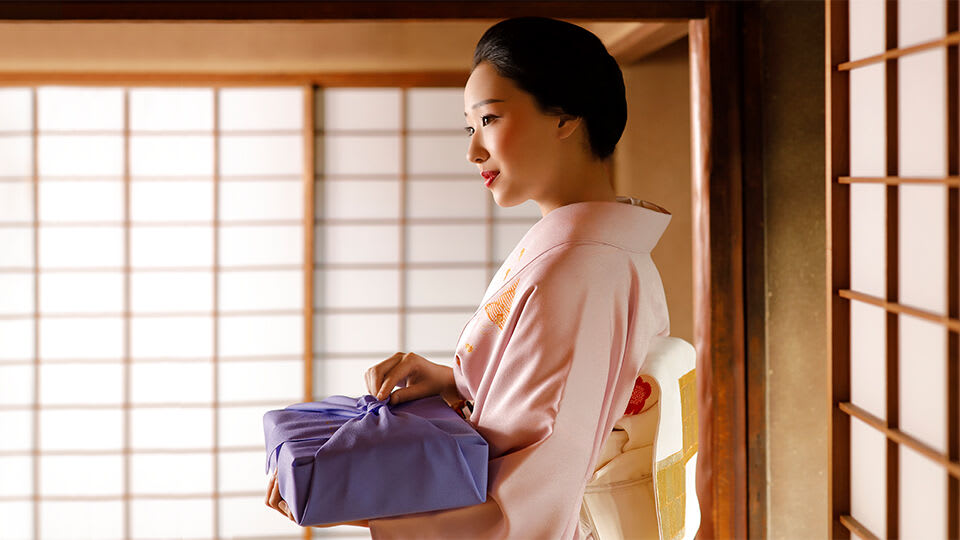 Japanese Geisha model posing.