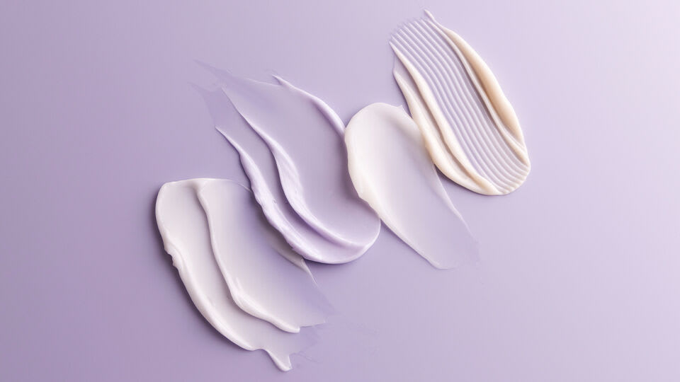 Dewy Skin Cream, Silk Cream, Indigo Overnight Repair and Water Cream textures