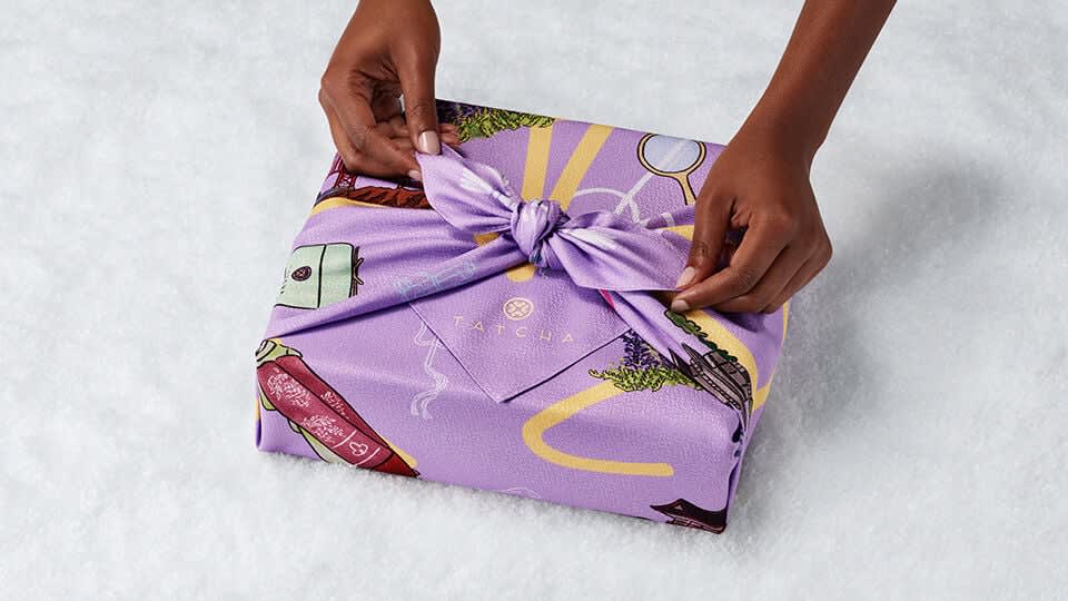 Furoshiki wrapped gift set