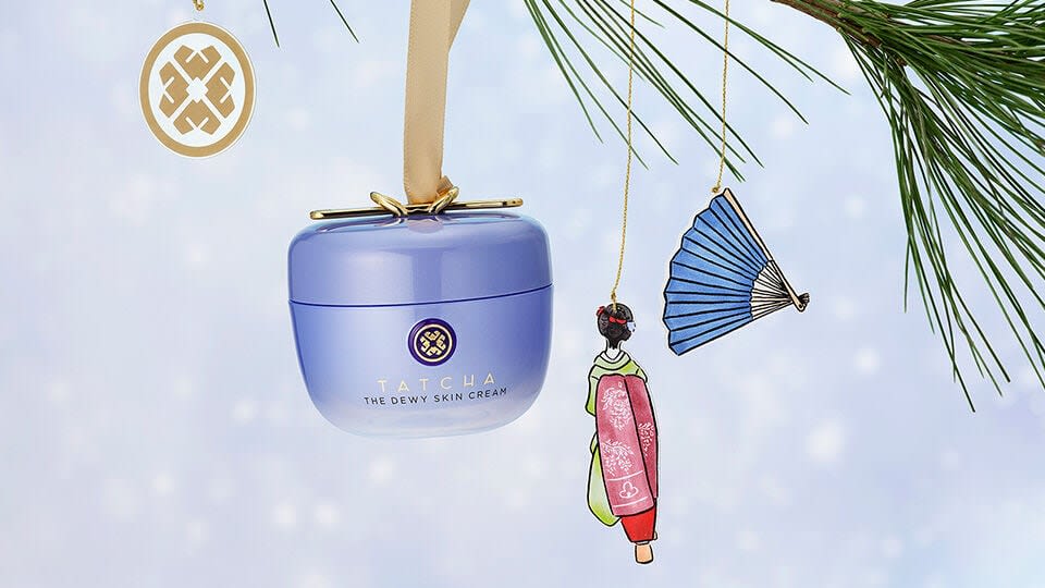 Dewy Skin Cream as a a tree ornament