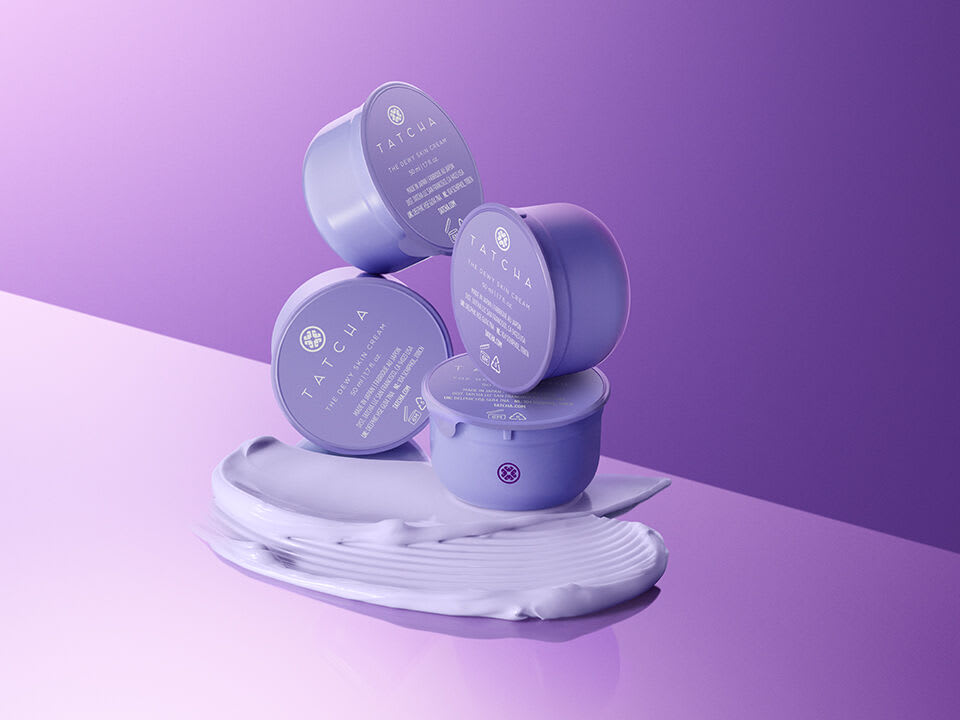 The Dewy Skin Cream refillable pods