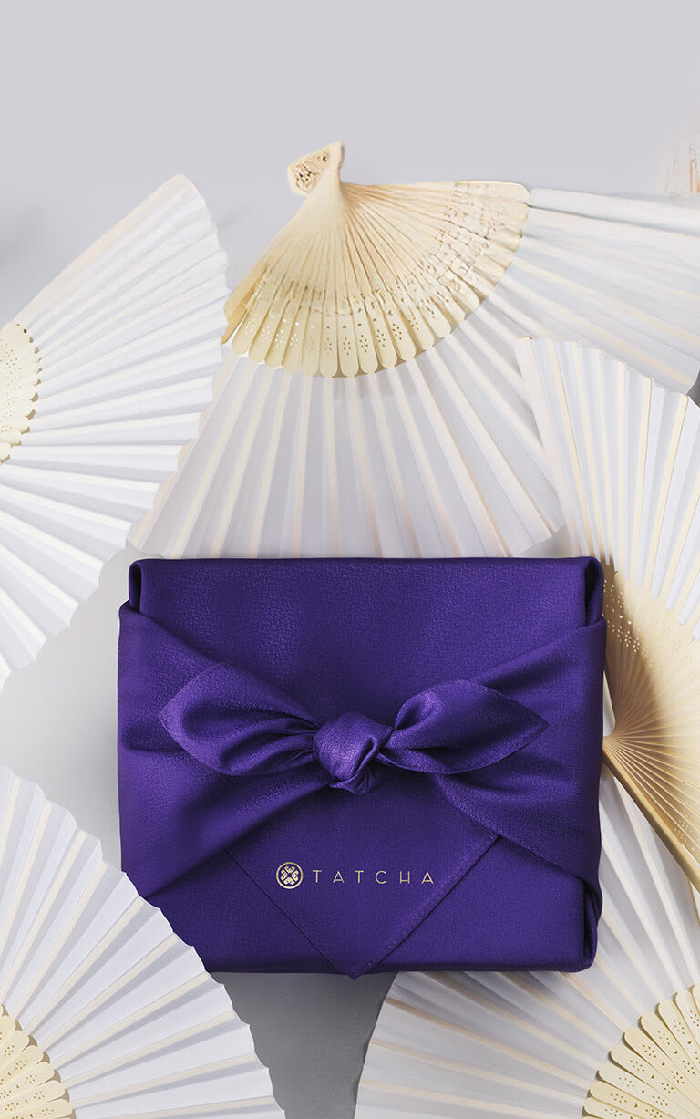 Furoshiki Wrap and The Essence, Longevity Serum and Longevity Memory Cream.