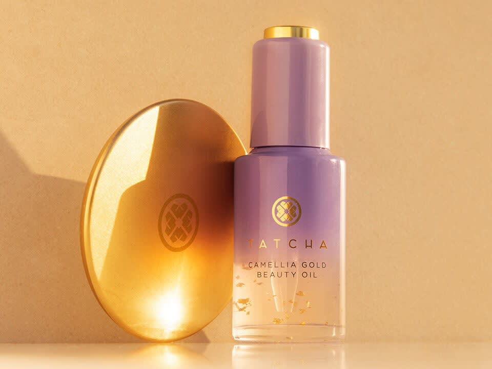 Gold-Leaf Hand Mirror & Camellia Gold Oil