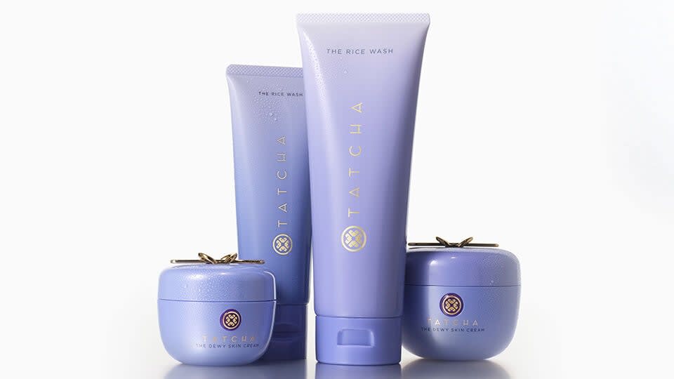 Tatcha rice wash and dewy skin cream