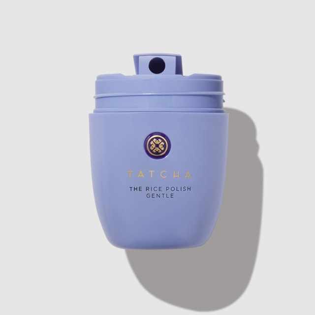 Full size Rice Polish Gentle packaging with cap off and open