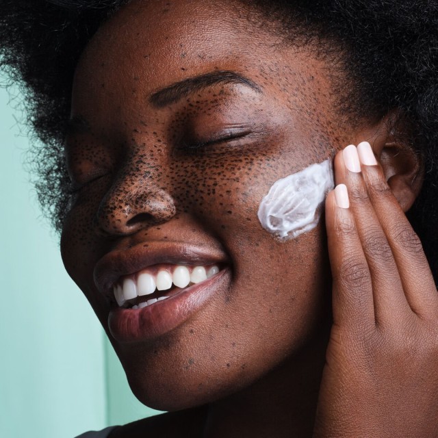 The Silk Cream Moisturizer on model