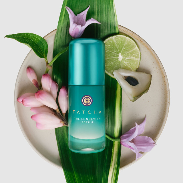 longevity serum on plate with key ingredients