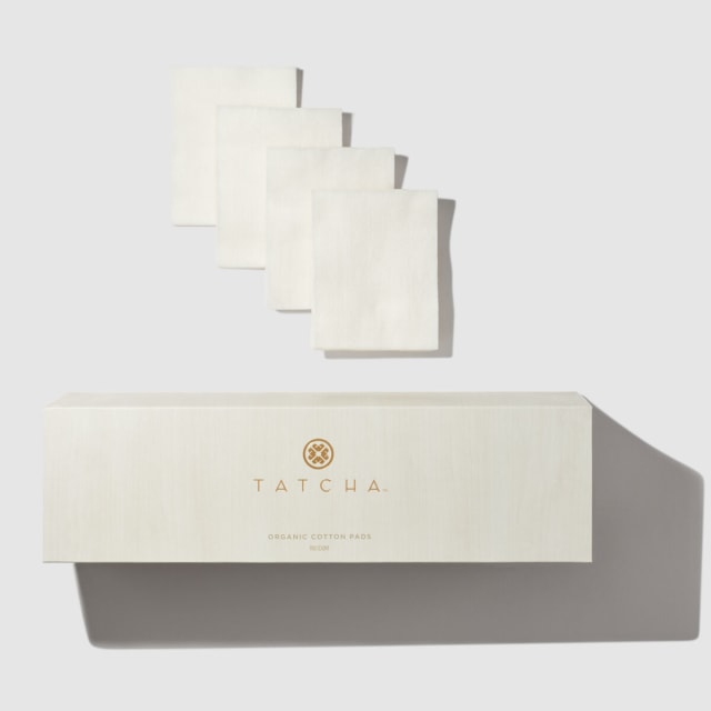 Organic Cotton Pads with packaging.