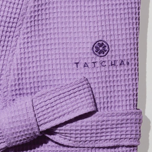 Upclose shot of the robe fabric